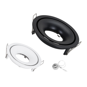 LED hai lớp trumpet <span class=keywords><strong>GU10</strong></span> Downlight đèn cup chủ MR16 chống chói Trần Spotlight đèn cơ sở với Khung bên ngoài phụ kiện - Product Image 2