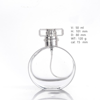 Flacon de parfum en verre spiralé oblate à brume fine de 30 ml et 50 ml avec bouchon à vis, diffuseur à roseaux sérigraphié et couvercle en verre