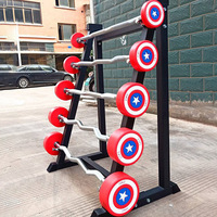 Barres de musculation rondes pour la salle de sport, équipement de musculation, haltères, équipement de musculation, barre de curl fixe CPU