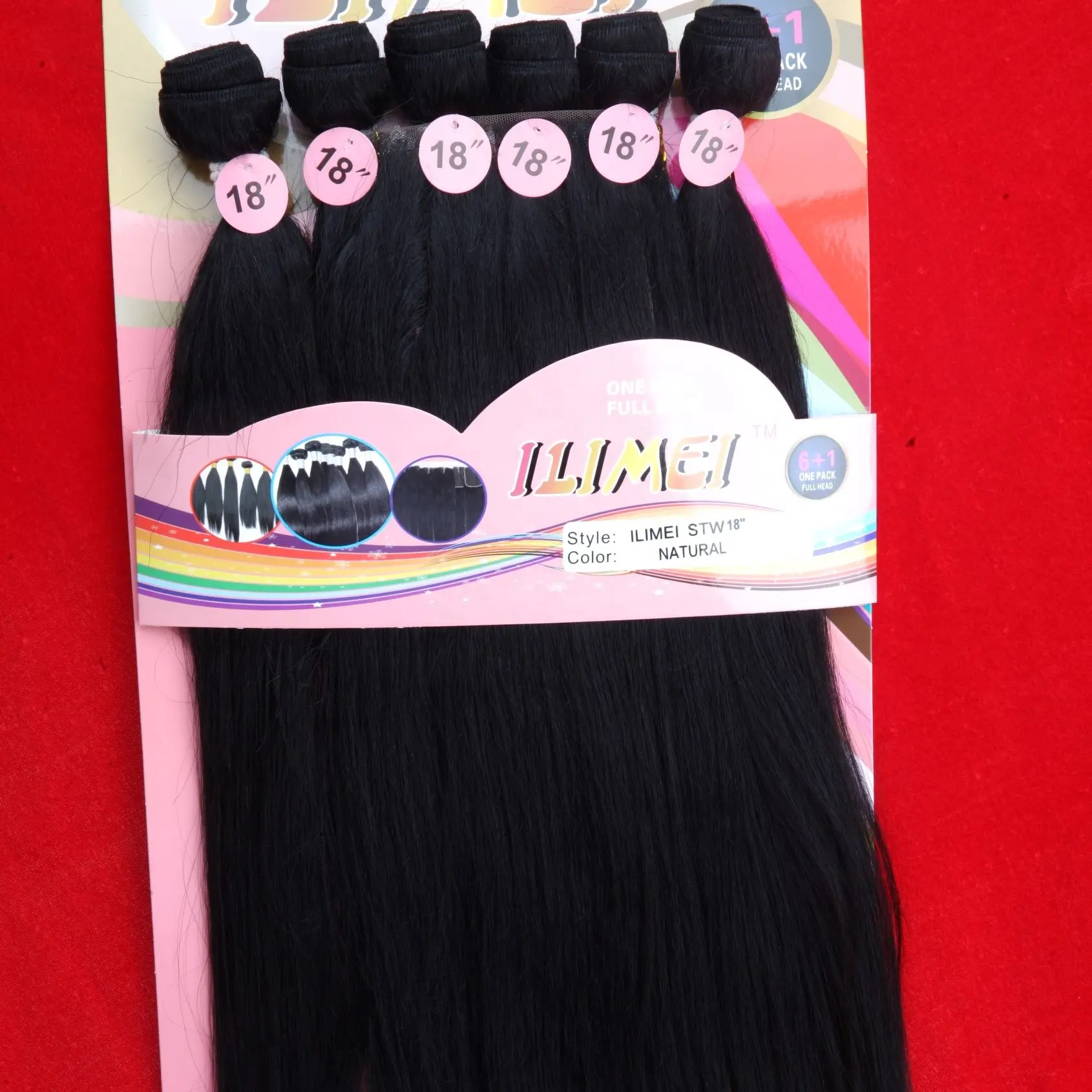wholesale hair vendors soft waeving synthetic bundle hair nature black toupee mix synthetic packet human hair with frontal