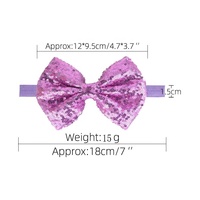 5 "bébé filles bandeau rouge nœud papillon paillettes bandes de cheveux arc petites filles bandes de cheveux accessoires