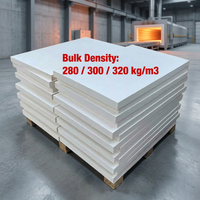 Panneau isolant rigide en fibre d'alumine polycristalline 1260°C 300kg/m³ pour revêtement de face chaude de four industriel – Fourniture en vrac pour projets