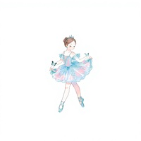 50 Autocollants Transparents Fille Ballerine Style Cartoon Chic Artistique Parfaits pour Filles Vente en Gros Transfrontalière Excellents pour Téléphones et Électronique Grand Public