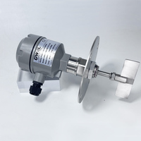 Détecteur de niveau rotatif à palette DWEL en acier inoxydable DN65 G1 à bride 220VAC 24VDC pour la détection de niveau de poudre solide dans les silos et trémies