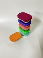 Boîte à collation en acier inoxydable compartimentée avec couvercle en silicone, 8 compartiments, plateau de service alimentaire rectangulaire en plastique injecté