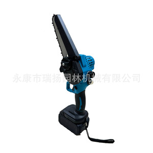 Mini Chainsaw 6in Brushed Motor Battery <b>Powered</b> Outdoor Cutting <b>Tool</b> - Product Image 2