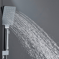 De luxe Salle De Bains Panneau De Douche Cascade Précipitations Douchette Massage Jets Bec de douche panneau de contrôle