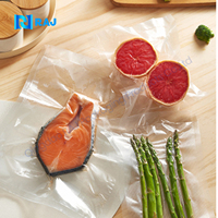 Sac plastique pour poulet de qualité alimentaire avec trois poches zippées sous vide à 3 joints latéraux Sacs de poulet rôti pour emballage de viande poisson boeuf congelé