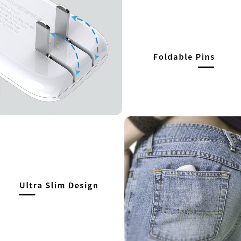 RSH 36W PD Charger Type C Single Port Portable ultra thin Pocket For Ipad watch Charger Type c Fast Charger