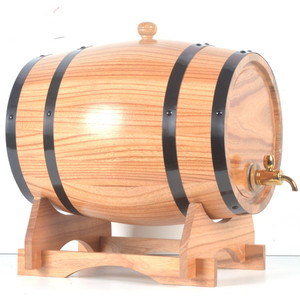Barril de madera de roble Vintage para cerveza, vino tinto para Barril de Brandy, whisky, <span class=keywords><strong>ron</strong></span>, puerto, 1.5L/3L/5L/10L - Product Image 4