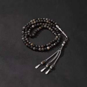 2024 MULTI Color 99 PCS Rhyolite Jasper Misbaha Islamic Prayer Beads Tasbih Tesbih <strong>MASBAHA</strong> - Product Image 5