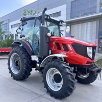 Tractor Agrícola de Servicio Pesado de 120HP con Tracción en las Cuatro Ruedas, Cabina Cerrada, Compatible con Cargador Frontal, Arado y Grada