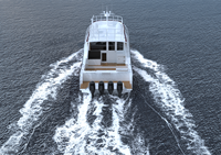 Yacht de luxe en aluminium de 15 m (50 pieds) avec moteur hors-bord pour la location, la pêche et la vente