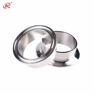 Accesorio de tubería de acero inoxidable de alta calidad KQ, virola de abrazadera triple de soldadura sanitaria, proveedor SS 304 y 316L - Product Image 5