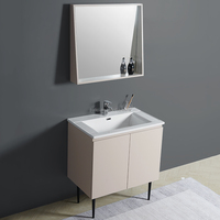 Meuble de salle de bain de haute qualité avec lavabo, ensemble de meuble-lavabo américain sur pied