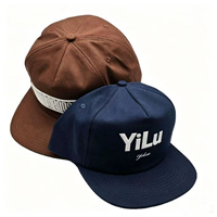 Katoenen Snapback Cap Ongestructureerd 5 Panel Snapback Hoed Mode Sport Caps Met Borduurlogo