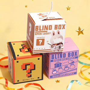 Caja Sorpresa Personalizada de Cartón Blanco Plegable para Regalos de Dulces de Huevo con Yogur Premium, Caja Ciega con Diseño de Raspadita - Product Image 1