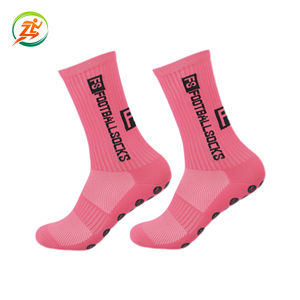Chaussettes de sport professionnelles en nylon avec semelle épaissie, revêtement anti-odeur, bande adhésive antidérapante pour le football - Product Image 4