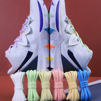 Lacets de chaussures de sport demi-ovales personnalisés 6 MM d'épaisseur lacets de baskets colorés en polyester pour l'entraînement et la course