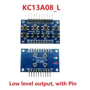 Eletechsup KC13A08, placa de botón disparador de 8 teclas, módulo de teclado para PLC MCU AVR ARM LED Breadboard electrónico DIY - Product Image 6