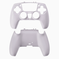 Coque rigide pour PC avec revêtement anti-huile pour manette PS5, étui de protection antidérapant avec capuchons de pouce