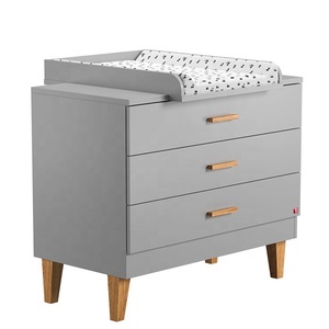 Set di Mobili per Cameretta in Legno Massello con Lettino, Armadio e Cassettiera <span class=keywords><strong>Fasciatoio</strong></span> a 6 Cassetti - Product Image 4