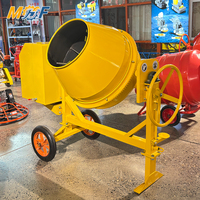 MHF Bétonnières à deux roues haute performance 350L 500L, machines à mélanger le ciment roulantes pour projets de jardinage