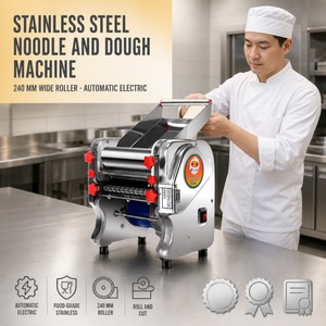 Machine automatique électrique à fabriquer des <span class=keywords><strong>nouilles</strong></span>, presse à pâte en acier inoxydable <span class=keywords><strong>de</strong></span> 240 mm pour la vente en gros aux restaurants - Product Image 1