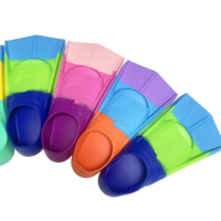 Équipement de natation pour adultes Palmes de natation en silicone souple Palmes d'entraînement de natation Palmes d'entraînement de piscine pour enfant
