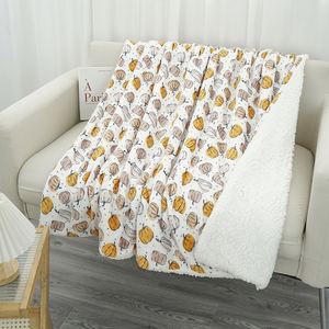 Manta con estampado de otoño, manta ligera, cálida, suave, decoración de temporada de granja para el hogar, sala de estar, sofá cama - Product Image 2