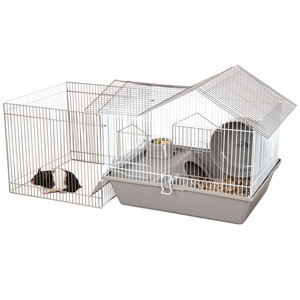 Cage de toit pour hamster d'intérieur 16 "45 cm avec stylo de jeu extensible Maison de hamster avec stylo de paiement - Product Image 1