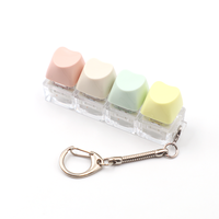 Porte-clés personnalisé avec logo, clavier anti-stress, interrupteurs, porte-clés fidget clicker, capuchon de touche lumineux
