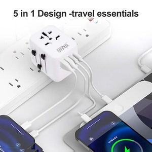 Adaptador de Viaje Universal Winning Star de 2500W con Puerto USB para Uso Internacional - Product Image 4