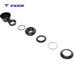 Jeu de têtes en acier NECO H112 pour vélo, 25,4x44x30mm, filetage H=25mm, 10 pièces, couvercle en alliage, finition noire - Product Image 2