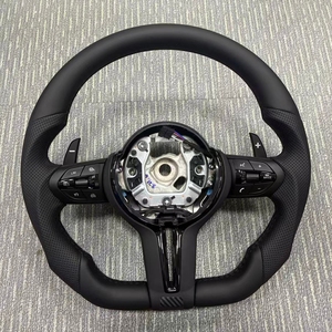 Volante de Cuero para <span class=keywords><strong>BMW</strong></span> M3 M4 M5 F30 F10 F15 F36 F01 F05 F06 F10 F12 F15 F20 F22 F25 <span class=keywords><strong>F31</strong></span> F32 E70 E71 E90 X1 X2 X3 X5 X6 - Product Image 1