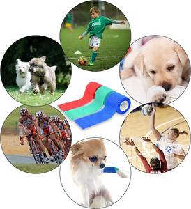 เทปพันแผลแบบเหนียวเทปพันแผลยางยืดเบามีตะขอเกี่ยวผ้ากอซพันพันข้อมือแบบเหนียวติดโลโก้ออกแบบได้ตามต้องการ - Product Image 6