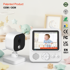 Anicebb Moniteur bébé professionnel écologique avec alarme, détection de mouvement, vision nocturne 720P, surveillance de la température, rappel d'alimentation - Product Image 3