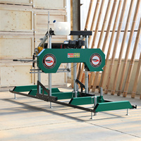 Machine horizontale de scierie de coupe de bois de Sawmil de gaz de 9hp à vendre