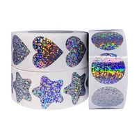 Paillettes en forme de coeur 1 "Saint Valentin amour étiquettes décoratives pour Scrapbooking Party Favors Teacher Supplies Heart Stickers