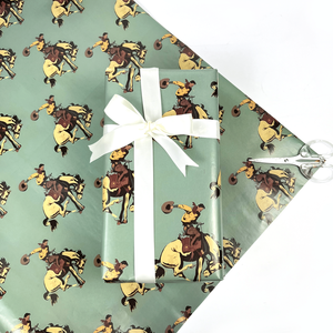 Carta da Regalo Premium Rivestita Crazy Bison P-H26-C Personalizzata/All'Ingrosso per Natale e Festività - 27,5x39,4 Pollici (5 Fogli) Per Rotolo - Product Image 6