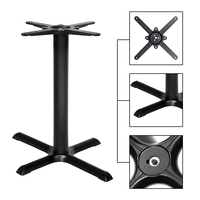 Croix rétro industriel café Commercial Table Base métal Table jambes fonte noir acier inoxydable Table jambes meubles jambe