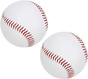 促销PVC橡胶棒球官方联盟纯白棒球