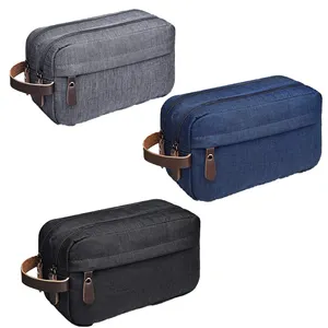 Perfect Travel Accessory Water Resistant Storage Bag Small Flexible Nylon Bags Men for Shaving Kit