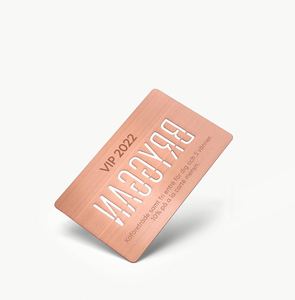 Carte de visite en métal de luxe en PVC fabriquée en Chine, argent - Product Image 2