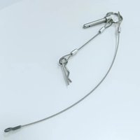Câble en acier de sécurité personnalisé avec cosses embouties à oeillet pour suspension de plafond