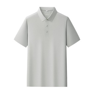 Polo en nylon et élasthanne sans coutures, coupe ample, extensible, pour l'été, vêtements de travail, t-shirt personnalisé pour entreprise avec logo brodé - Product Image 2