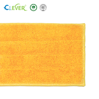 Serpillère plate professionnelle personnalisée en microfibre torsadée, lavable et réutilisable, pour le nettoyage des sols