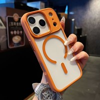 Funda Magnética Transparente de Lujo a Prueba de Golpes para iPhone 17 Air, 16, 15, 14 Plus, 13, 12, 11 Pro Max, Carcasa Protectora Rígida Transparente de TPU+PC