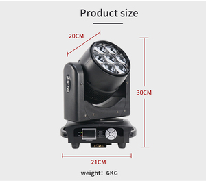 7X40W Shake Head <b>Lights</b> Dmx512 RGBW 4in1 LED Zoom Bee Eyes for Stage Disco Party KTV - Product Image 2
