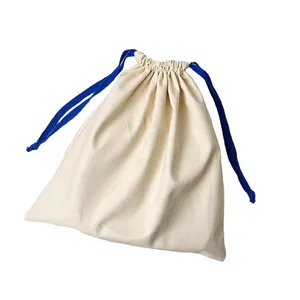 Chinese Supplier Eco Friendly Custom Reusable Canvas Cotton Fabric Drawstring Gift Dust Bag With Logo Printing